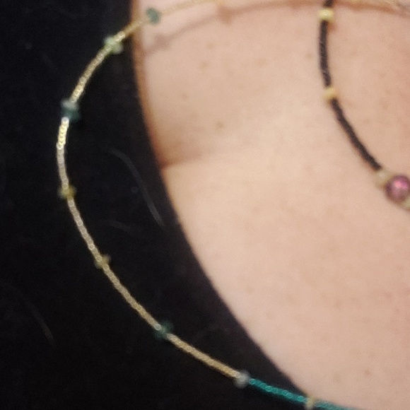 Emerald ,opal natural choker - Picture 7 of 9